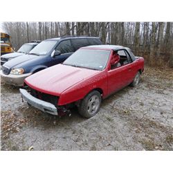 1991 DODGE SHADOW CONVERTIBLE
