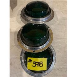 3 GREEN LIGHT COVERS