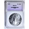 Image 1 : 1987 AMERICAN SILVER EAGLE, APCG PERFECT GEM BU
