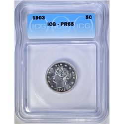 1903 LIBERTY NICKEL ICG PR-65