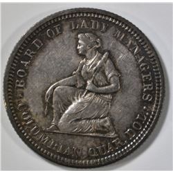 1893 ISABELLA QUARTER  CH BU NICE ALBUM TONE