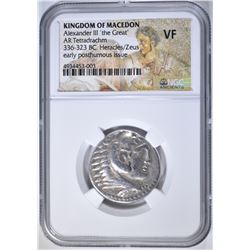 336-323 BC ALEXANDER III 'THE GREAT' NGC VF