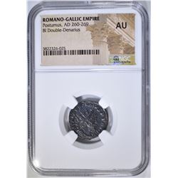 AD 260-269 POSTUMUS BI DOUBLE-DENARIUS NGC AU
