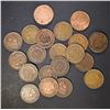 Image 1 : LOT OF 22 MIXED DATE INDIAN CENTS  VF-XF