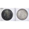 Image 1 : 1878-S BU & 1891 XF TONED MORGAN DOLLARS