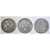 Image 1 : LOT OF 3 SILVER DOLLARS: