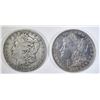 Image 1 : 1878 7TF AU & 1887 F MORGAN DOLLARS