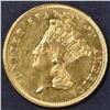 Image 1 : 1887 $3 GOLD, NICE BU- SCARCE!
