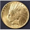 Image 1 : 1908 $10 GOLD, CH BU