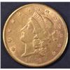 Image 1 : 1874-CC $20 GOLD, NICE ORIGINAL UNC LIGHT CLEANING
