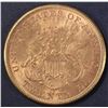 Image 2 : 1874-CC $20 GOLD, NICE ORIGINAL UNC LIGHT CLEANING