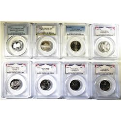 LOT OF PCGS GRADED AMERICA THE BEAUTIFUL QTRS;
