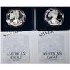 Image 1 : 2 2003-W PROOF AMERICAN SILVER EAGLES
