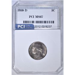 1950-D JEFFERSON NICKEL, PCI SUPERB GEM BU