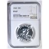 Image 1 : 1960 FRANKLIN HALF DOLLAR, NGC PF-67