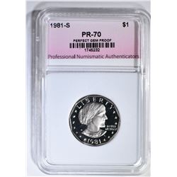 1981-S TYPE-2 SBA DOLLAR PNA PERFECT GEM PR