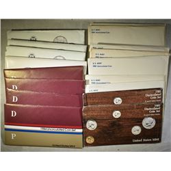 U.S. MINT UNC SETS FROM THE 1980'S