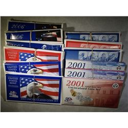 U.S. MINT UNC SETS FROM THE 2000'S