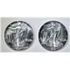 Image 1 : 2-BU 1987 AMERICAN SILVER EAGLES