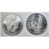Image 2 : 2-BU 1997 AMERICAN SILVER EAGLES