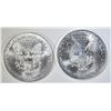 Image 2 : 2-BU 1999 AMERICAN SILVER EAGLES