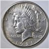 Image 1 : 1921 PEACE DOLLAR, AU/ BU