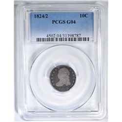 1824/2 BUST DIME  PCGS G-04