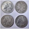 Image 1 : LOT OF 4 MORGAN DOLLARS   XF+-AU