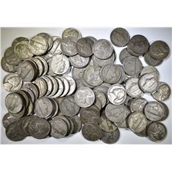 100 CIRC WAR NICKELS- MIXED DATES & MINT MARKS