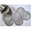 Image 1 : ROLL OF 90% SILVER WALKING LIBERTY HALVES