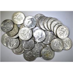 $15 FACE VALUE 40% SILVER KENNEDY HALVES