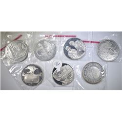 6.3 TROY Ozs STERLING SILVER IN COMMEMORATIVES