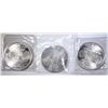 Image 1 : 3- 1oz  .999 SILVER WORLD TRADE COMMERCE ROUNDS