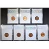 Image 2 : LOT OF 7 LINCOLN WHEAT CENTS SGS PERFECT GEMS