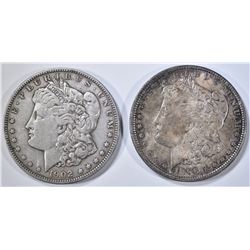 1896 BU & 1902 XF MORGAN DOLLARS