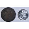 Image 2 : LOT OF 2 TYPE COINS: