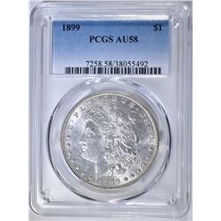 1899 MORGAN DOLLAR  PCGS AU-58