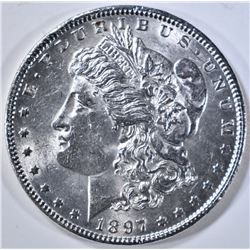 1897 MORGAN DOLLAR  GEM BU