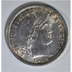 1902-S BARBER DIME  AU