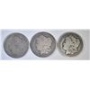 Image 1 : 3 CIRC MORGANS; 2- 1900-O & 1- 1901-O
