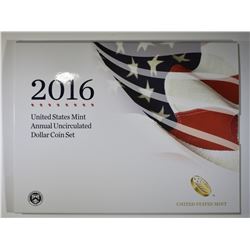 2016 U.S. MINT ANNUAL UNCIRCULATED DOLLAR COIN SET