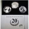 Image 2 : 2006 20TH ANNIV. AMERICAN SILVER EAGLE 3-COIN SET
