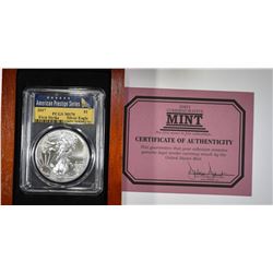 2017  AMERICAN SILVER EAGLE PCGS MS-70