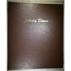 PARTIAL BARBER DIME SET 29 COINS IN DANSCO ALBUM