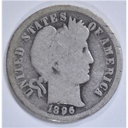 1896-O BARBER DIME GOOD
