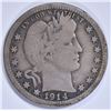Image 1 : 1914-S BARBER QUARTER VG