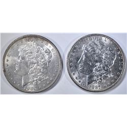 1887 & 1900 MORGAN DOLLARS BU