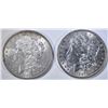 Image 1 : 1887 & 1900 MORGAN DOLLARS BU