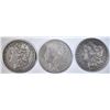 Image 1 : 1880, 81-S, 82 MORGAN DOLLARS CIRC