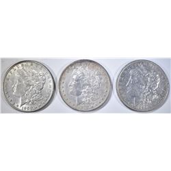 1890, 96, 1900-O MORGAN DOLLARS CIRC